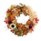 30" Harvest Autumn Sunflower, Maple Leaves & Berries Fall Wreath